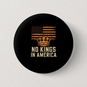 No Kings In America United States Independence Cre 6 Cm Round Badge