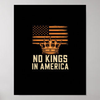 No Kings In America United States Independence Cre Poster