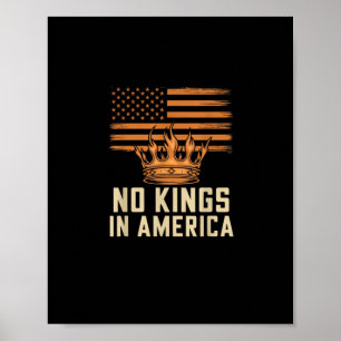 No Kings In America United States Independence Cre Poster