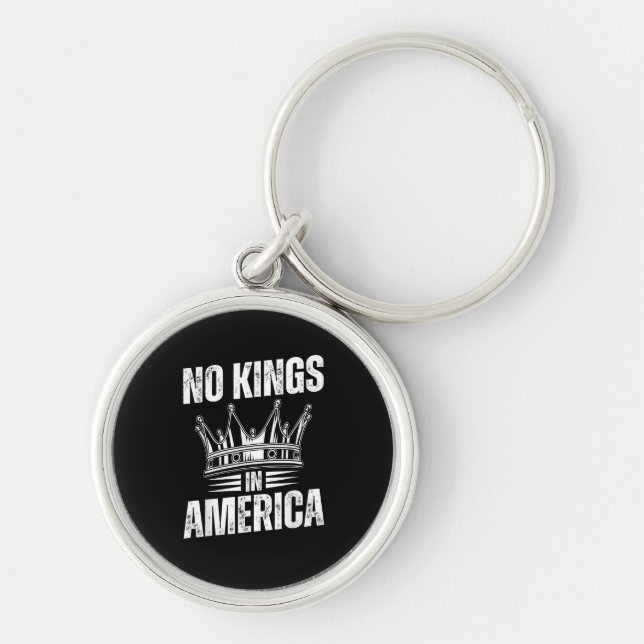 No Kings In America United States Independence Vin Key Ring (Front)
