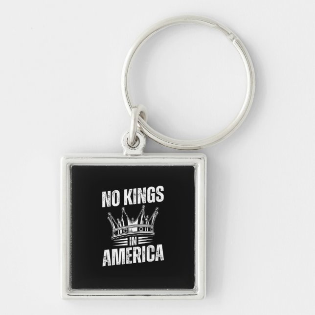 No Kings In America United States Independence Vin Key Ring (Front)
