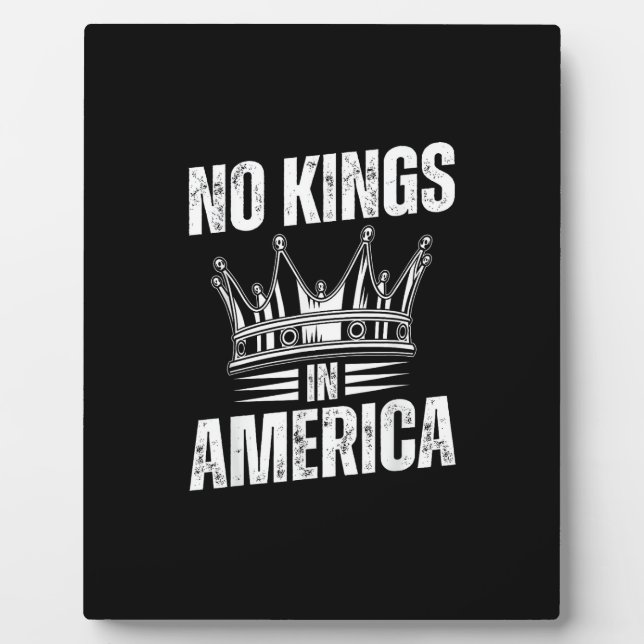 No Kings In America United States Independence Vin Plaque (Front)