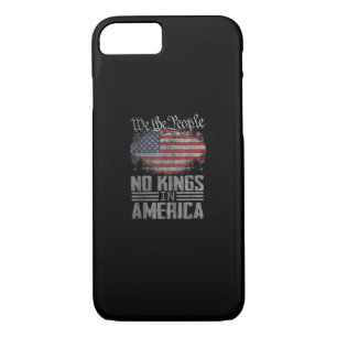 No Kings In America US Flag Vintage Artistic Graph iPhone 8/7 Case
