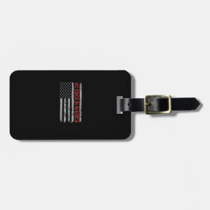 No Kings In America US Flag Vintage Retro Style Luggage Tag