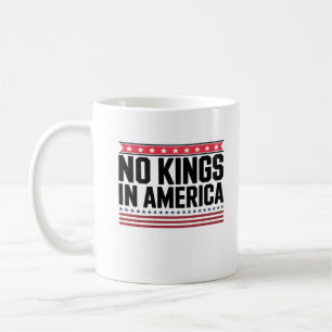 No Kings In America USA Bold Design Coffee Mug
