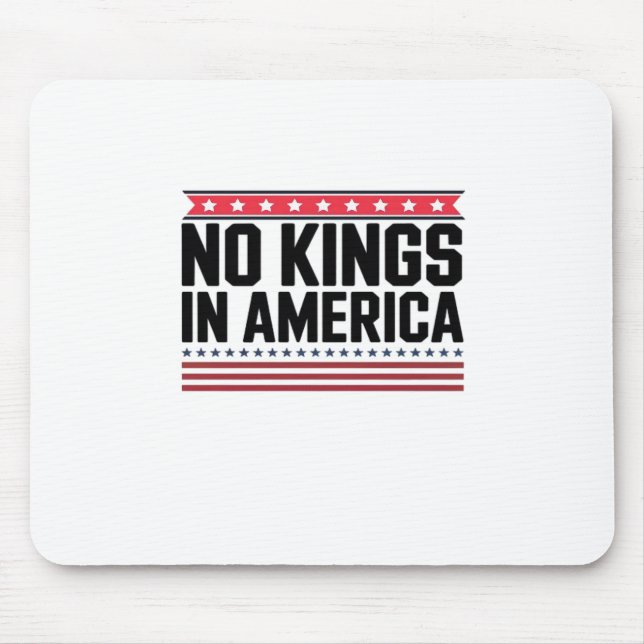 No Kings In America USA Bold Design Mouse Pad (Front)