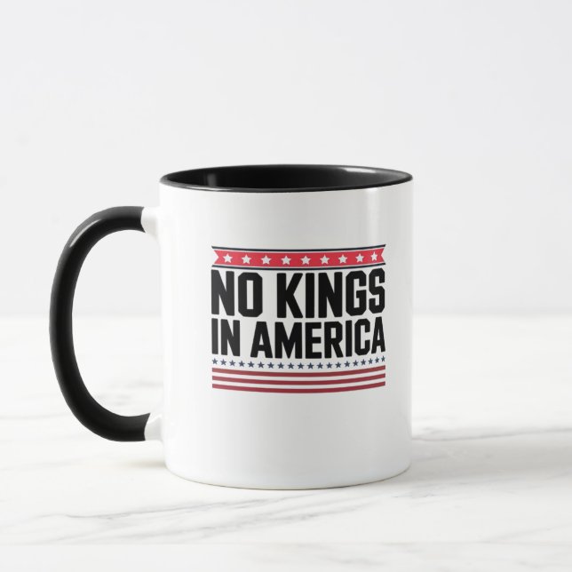 No Kings In America USA Bold Design Mug (Left)