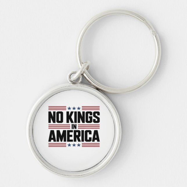 No Kings In America USA Creative Style Key Ring (Front)