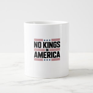 No Kings In America USA Creative Style Large Coffee Mug