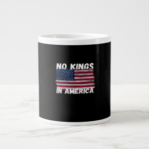 No Kings In America USA Flag Freedom Classic Large Coffee Mug