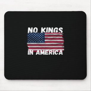 No Kings In America USA Flag Freedom Classic Mouse Pad