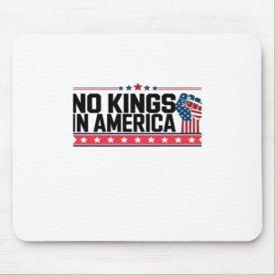 No Kings In America USA Minimal Clean Mouse Pad
