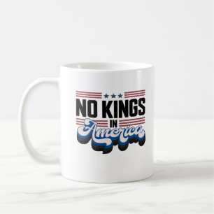 No Kings In America USA Retro Classic Coffee Mug