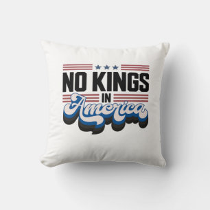 No Kings In America USA Retro Classic Cushion