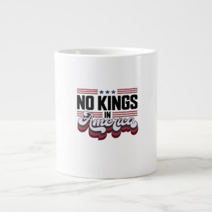 No Kings In America USA Retro Classic Large Coffee Mug
