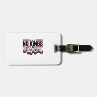 No Kings In America USA Retro Classic Luggage Tag