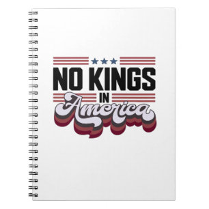 No Kings In America USA Retro Classic Notebook