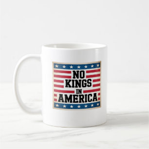 No Kings In America USA Vintage Graphic Coffee Mug