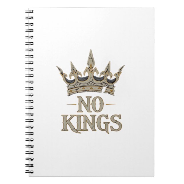 No Kings In America Vintage Graphic Notebook (Front)