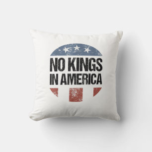 No Kings In America Vintage Patriotic No Kings Cre Cushion