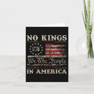 No Kings In America We The People 1776 Political M Card