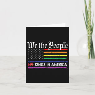 No Kings In America We The People 1776 Political M Card