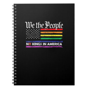 No Kings In America We The People Creative Design Notebook