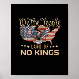 No Kings In America We The People Creative Style Poster