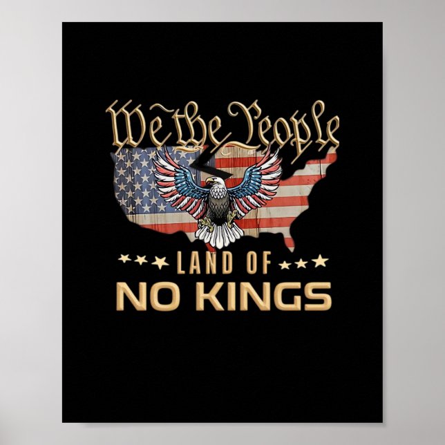No Kings In America We The People Creative Style Poster (Front)
