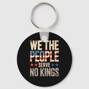 No Kings In America We The People Key Ring