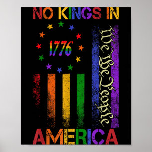 No Kings in America We The People No Kings Poster