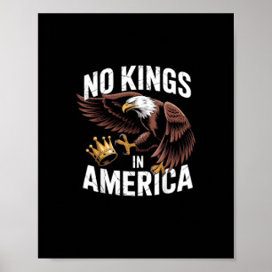 No Kings In America We The People Patriotic Style Poster