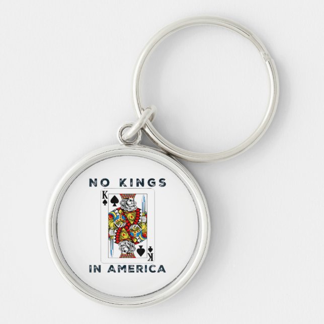 No Kings In America We The People Political Creati Key Ring (Front)