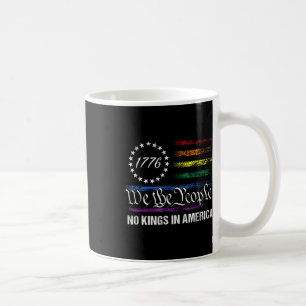 No Kings In America We The People Political Flag M Coffee Mug