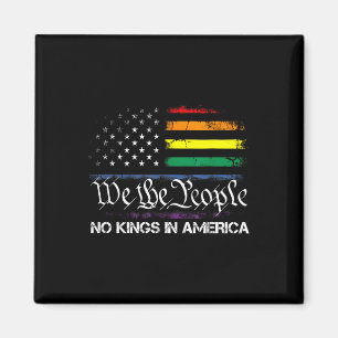 No Kings In America We The People Political Flag M Magnet