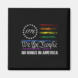 No Kings In America We The People Political Flag M Magnet