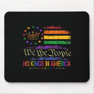 No Kings In America We The People Political Flag M Mouse Pad