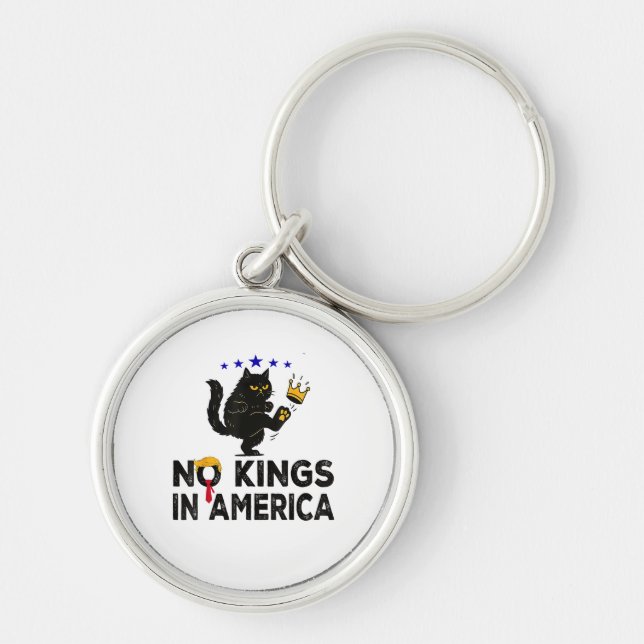 No Kings In America We The People Political Minima Key Ring (Front)
