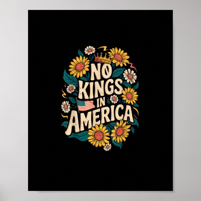 No Kings In America We The People Political Poster (Front)