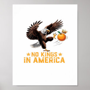 No Kings In America We The People Political Retro  Poster
