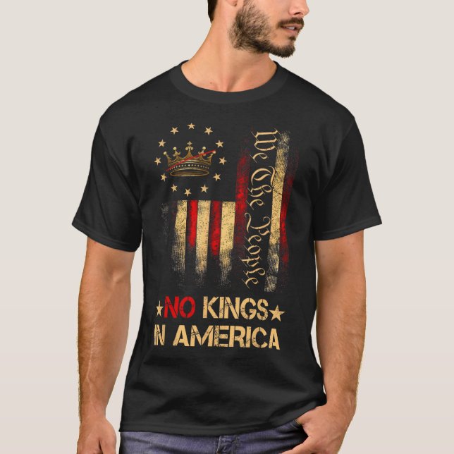 No Kings In America We The People Political Shirt  (Front)