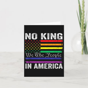 No Kings In America We The People Political Shirt Card
