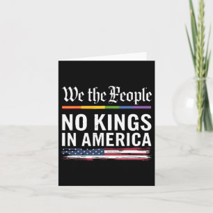 No Kings In America We The People Political Shirt Card