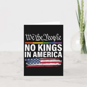 No Kings In America We The People Political Shirt Card