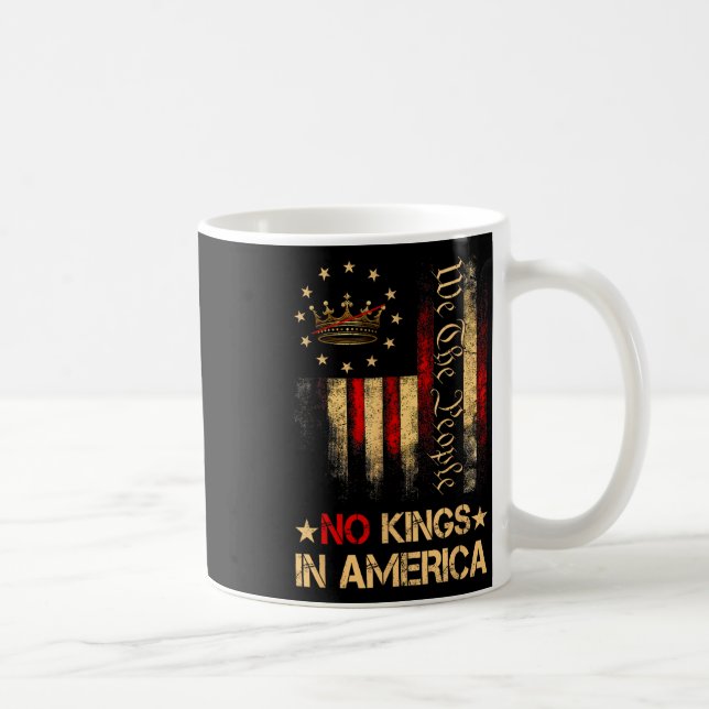 No Kings In America We The People Political Shirt  Coffee Mug (Right)