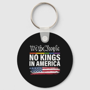 No Kings In America We The People Political Shirt Key Ring