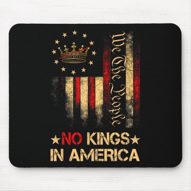 No Kings In America We The People Political Shirt  Mouse Pad (Front)