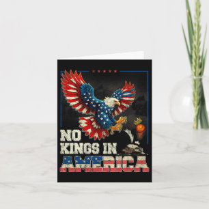 No Kings In America We The People Political Vintag Card