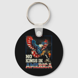 No Kings In America We The People Political Vintag Key Ring