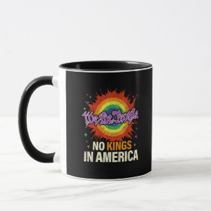 No Kings In America We The People Political Vintag Mug